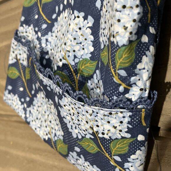 Shop The Mint Always The One Blue Hydrangea Dress Womens L Preppy Classic - Picture 6 of 10